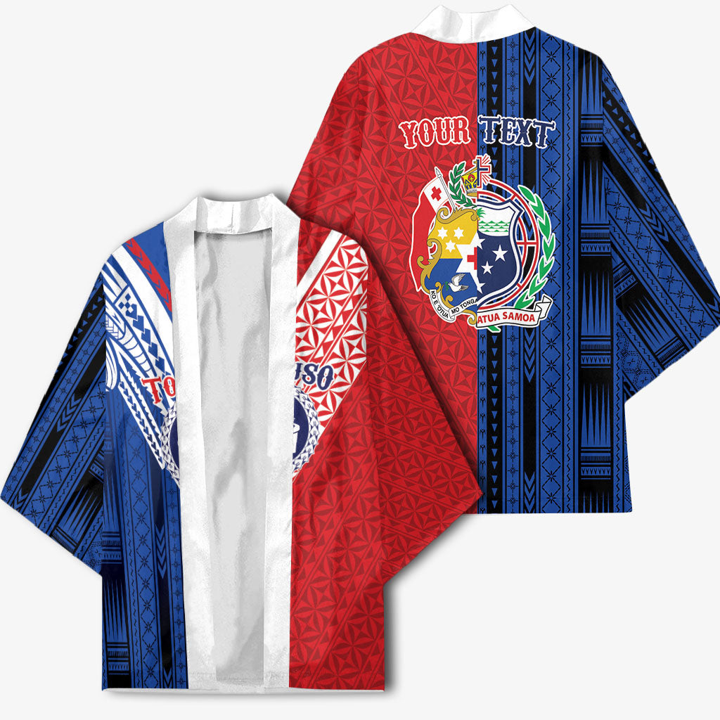 TokoUso Samoa Tonga Personalised Kimono Pacific Brotherhood Tribal Pattern LT9 - Polynesian Pride