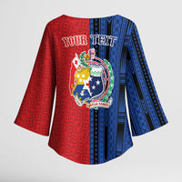 TokoUso Samoa Tonga Personalised Kimono Sleeve Blouse Pacific Brotherhood Tribal Pattern LT9 - Polynesian Pride