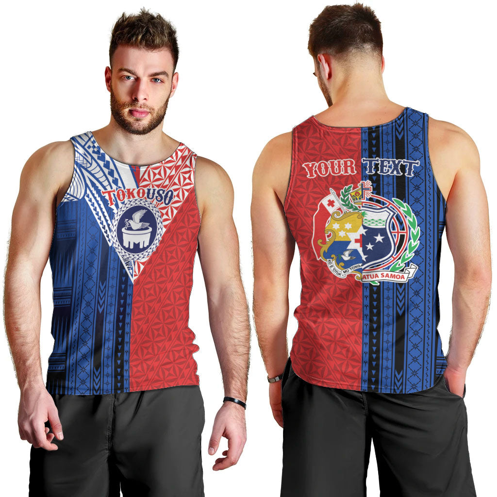 TokoUso Samoa Tonga Personalised Men Tank Top Pacific Brotherhood Tribal Pattern LT9 - Polynesian Pride