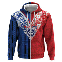 TokoUso Samoa Tonga Personalised Zip Hoodie Pacific Brotherhood Tribal Pattern LT9 Zip Hoodie Multicolor - Polynesian Pride
