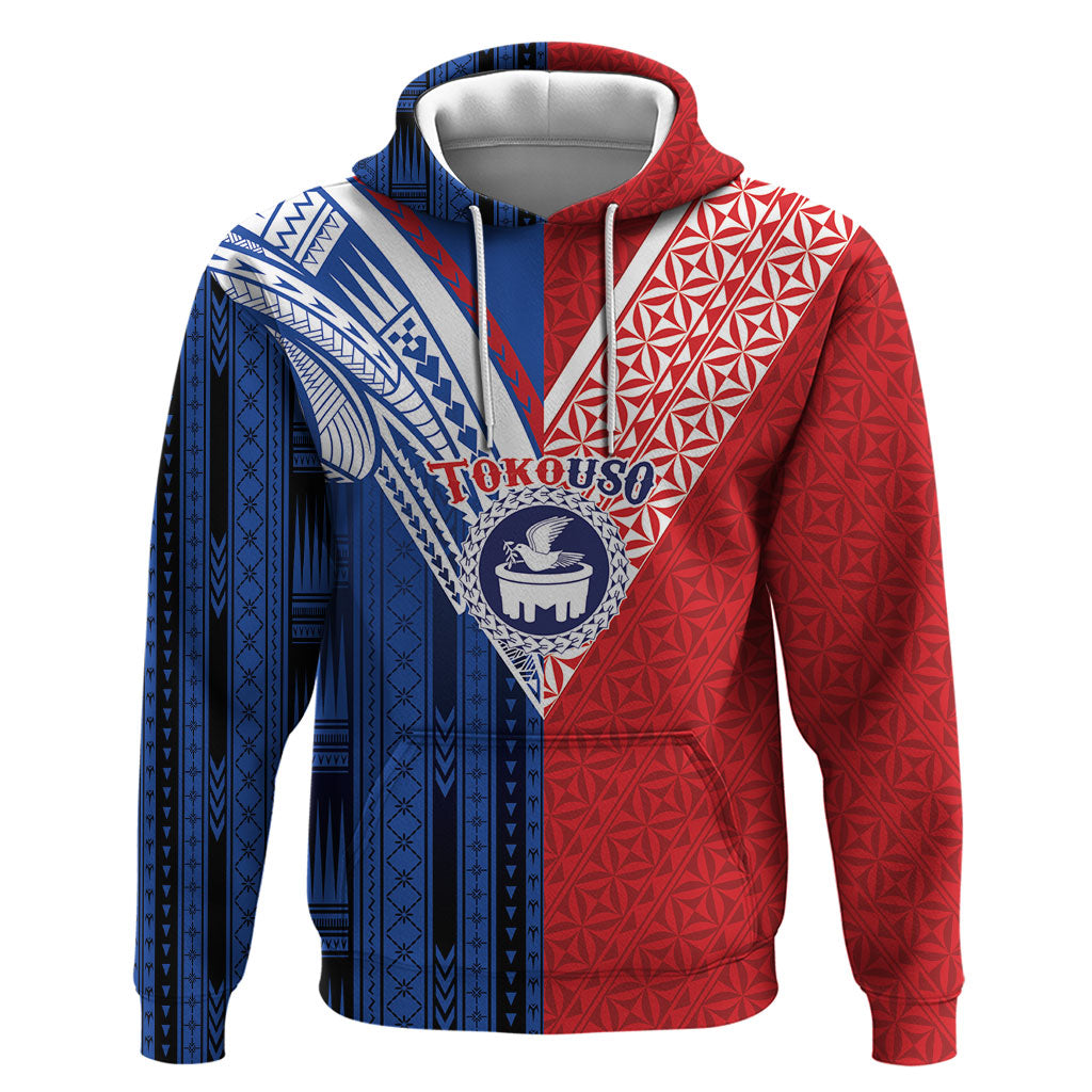 TokoUso Samoa Tonga Personalised Zip Hoodie Pacific Brotherhood Tribal Pattern LT9 Pullover Hoodie Multicolor - Polynesian Pride