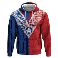 TokoUso Samoa Tonga Personalised Zip Hoodie Pacific Brotherhood Tribal Pattern LT9 Pullover Hoodie Multicolor - Polynesian Pride