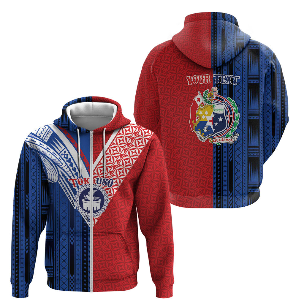 TokoUso Samoa Tonga Personalised Zip Hoodie Pacific Brotherhood Tribal Pattern LT9 - Polynesian Pride