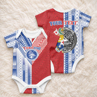 TokoUso American Samoa Tonga Personalised Baby Onesie Pacific Brotherhood Tribal Pattern LT9 - Polynesian Pride