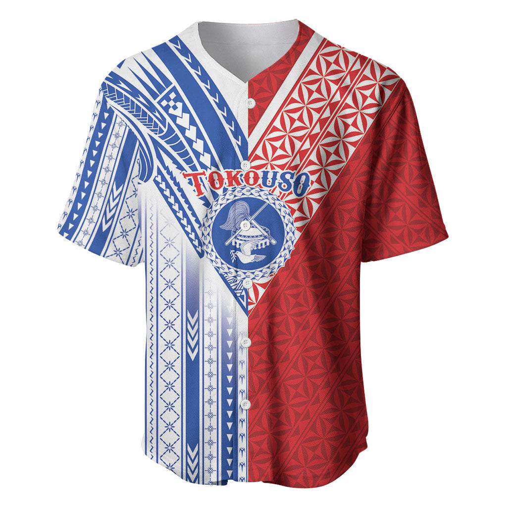 TokoUso American Samoa Tonga Personalised Baseball Jersey Pacific Brotherhood Tribal Pattern LT9 Multicolor - Polynesian Pride