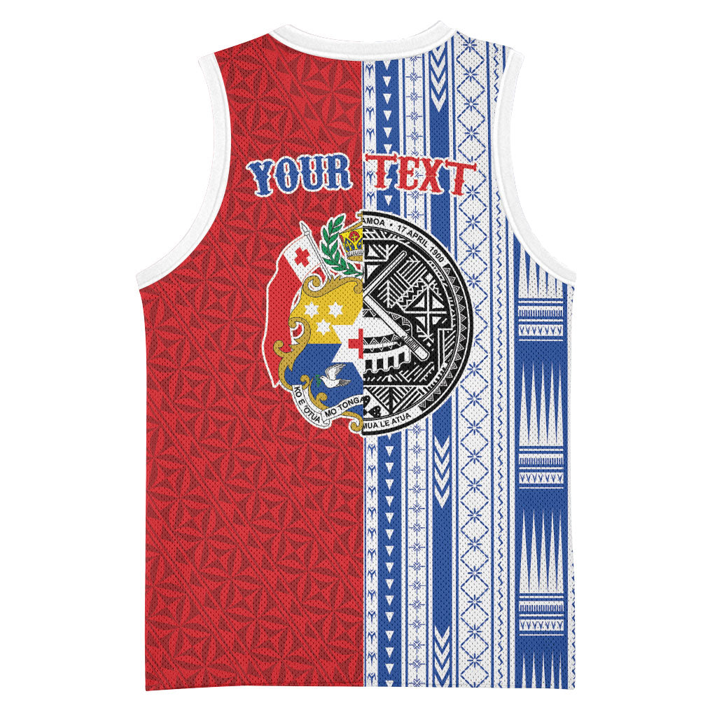 TokoUso American Samoa Tonga Personalised Basketball Jersey Pacific Brotherhood Tribal Pattern LT9 - Polynesian Pride