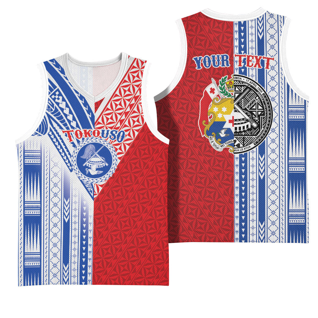 TokoUso American Samoa Tonga Personalised Basketball Jersey Pacific Brotherhood Tribal Pattern LT9 - Polynesian Pride