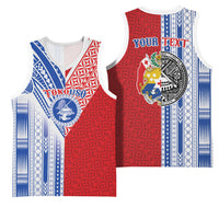 TokoUso American Samoa Tonga Personalised Basketball Jersey Pacific Brotherhood Tribal Pattern LT9 - Polynesian Pride