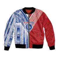 TokoUso American Samoa Tonga Personalised Bomber Jacket Pacific Brotherhood Tribal Pattern LT9 Unisex Multicolor - Polynesian Pride