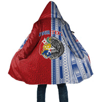 TokoUso American Samoa Tonga Personalised Cloak Pacific Brotherhood Tribal Pattern LT9 Unisex Multicolor - Polynesian Pride