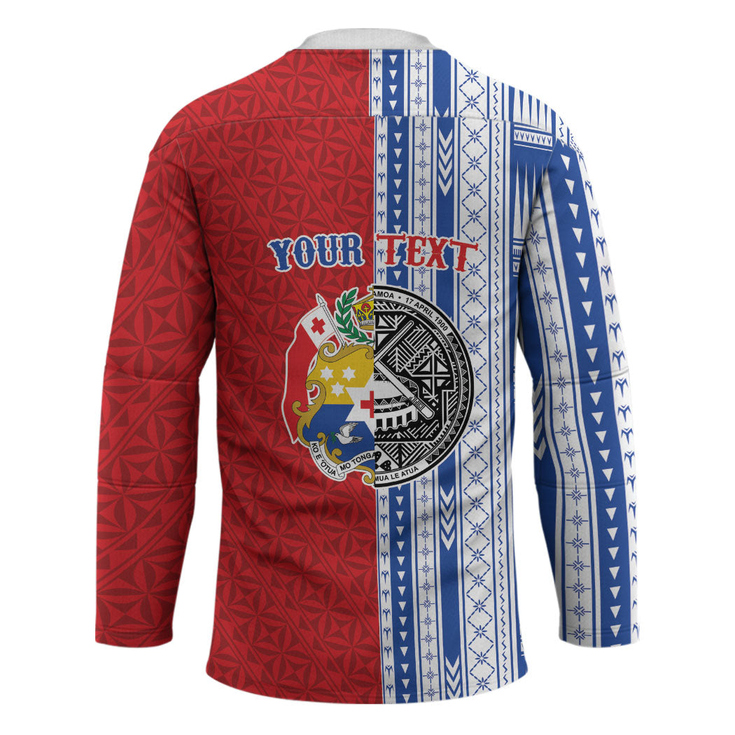 TokoUso American Samoa Tonga Personalised Hockey Jersey Pacific Brotherhood Tribal Pattern LT9 - Polynesian Pride