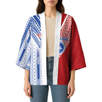 TokoUso American Samoa Tonga Personalised Kimono Pacific Brotherhood Tribal Pattern LT9 - Polynesian Pride
