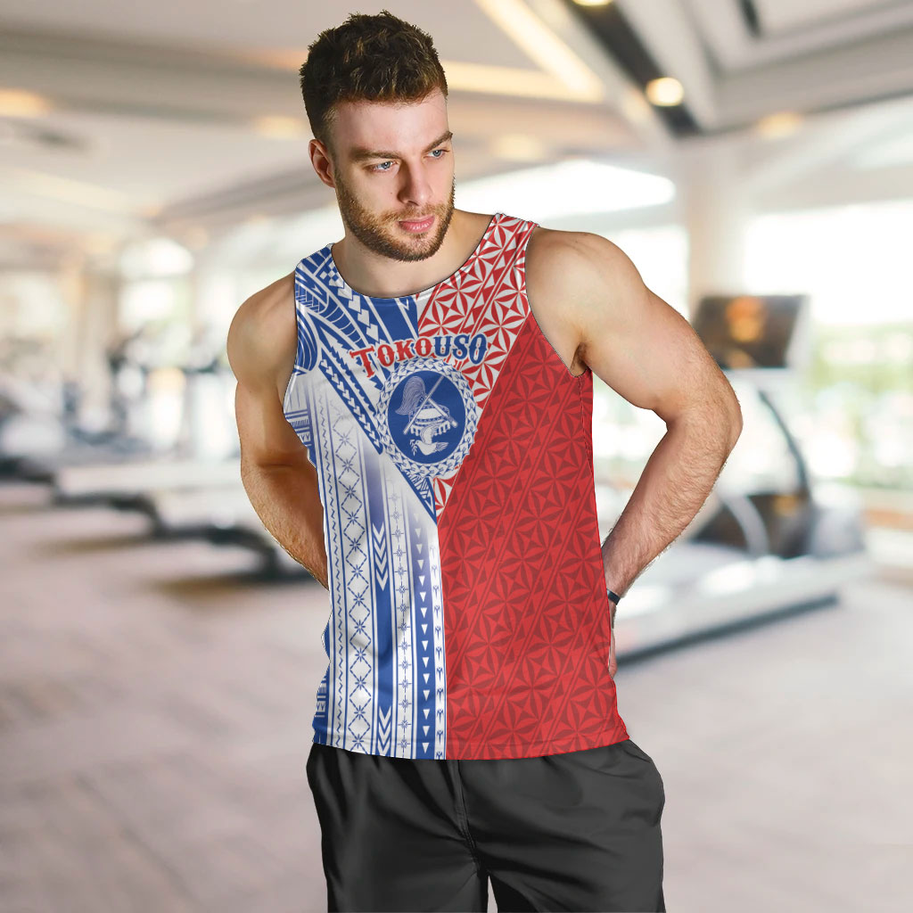 TokoUso American Samoa Tonga Personalised Men Tank Top Pacific Brotherhood Tribal Pattern LT9 Multicolor - Polynesian Pride