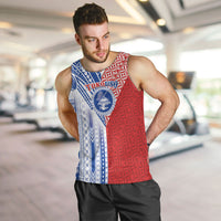 TokoUso American Samoa Tonga Personalised Men Tank Top Pacific Brotherhood Tribal Pattern LT9 Multicolor - Polynesian Pride
