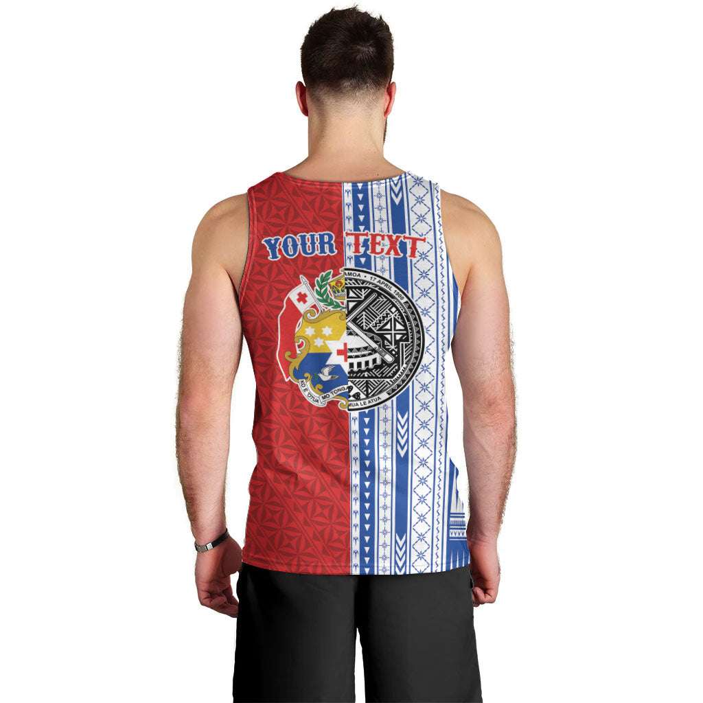 TokoUso American Samoa Tonga Personalised Men Tank Top Pacific Brotherhood Tribal Pattern LT9 - Polynesian Pride