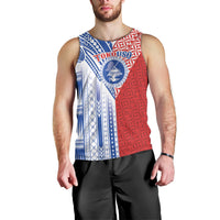 TokoUso American Samoa Tonga Personalised Men Tank Top Pacific Brotherhood Tribal Pattern LT9 - Polynesian Pride