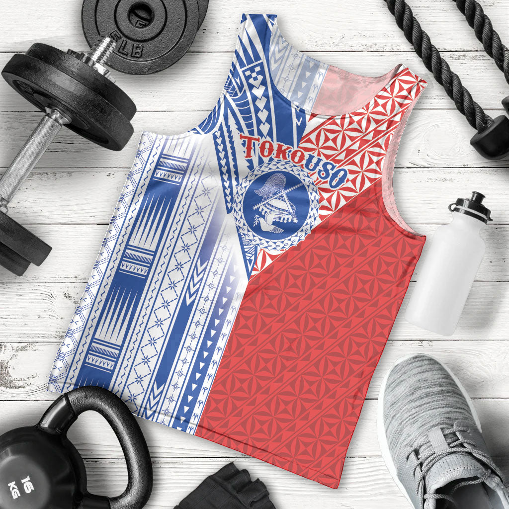 TokoUso American Samoa Tonga Personalised Men Tank Top Pacific Brotherhood Tribal Pattern LT9 - Polynesian Pride