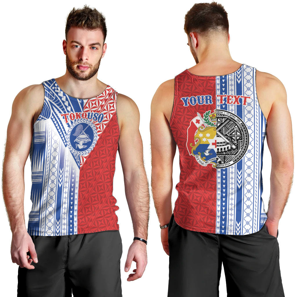 TokoUso American Samoa Tonga Personalised Men Tank Top Pacific Brotherhood Tribal Pattern LT9 - Polynesian Pride