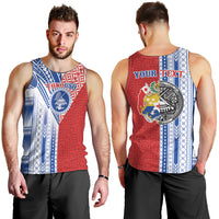 TokoUso American Samoa Tonga Personalised Men Tank Top Pacific Brotherhood Tribal Pattern LT9 - Polynesian Pride