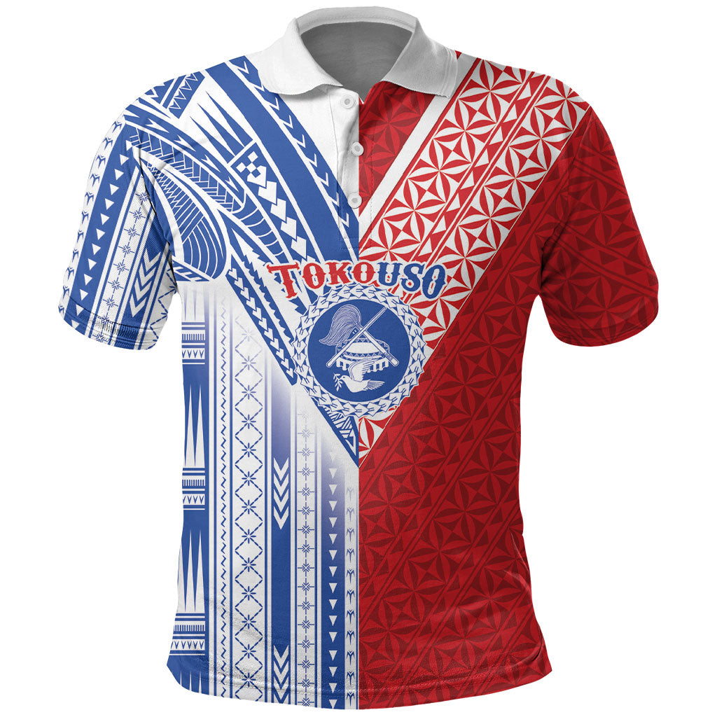 TokoUso American Samoa Tonga Personalised Polo Shirt Pacific Brotherhood Tribal Pattern LT9 Multicolor - Polynesian Pride