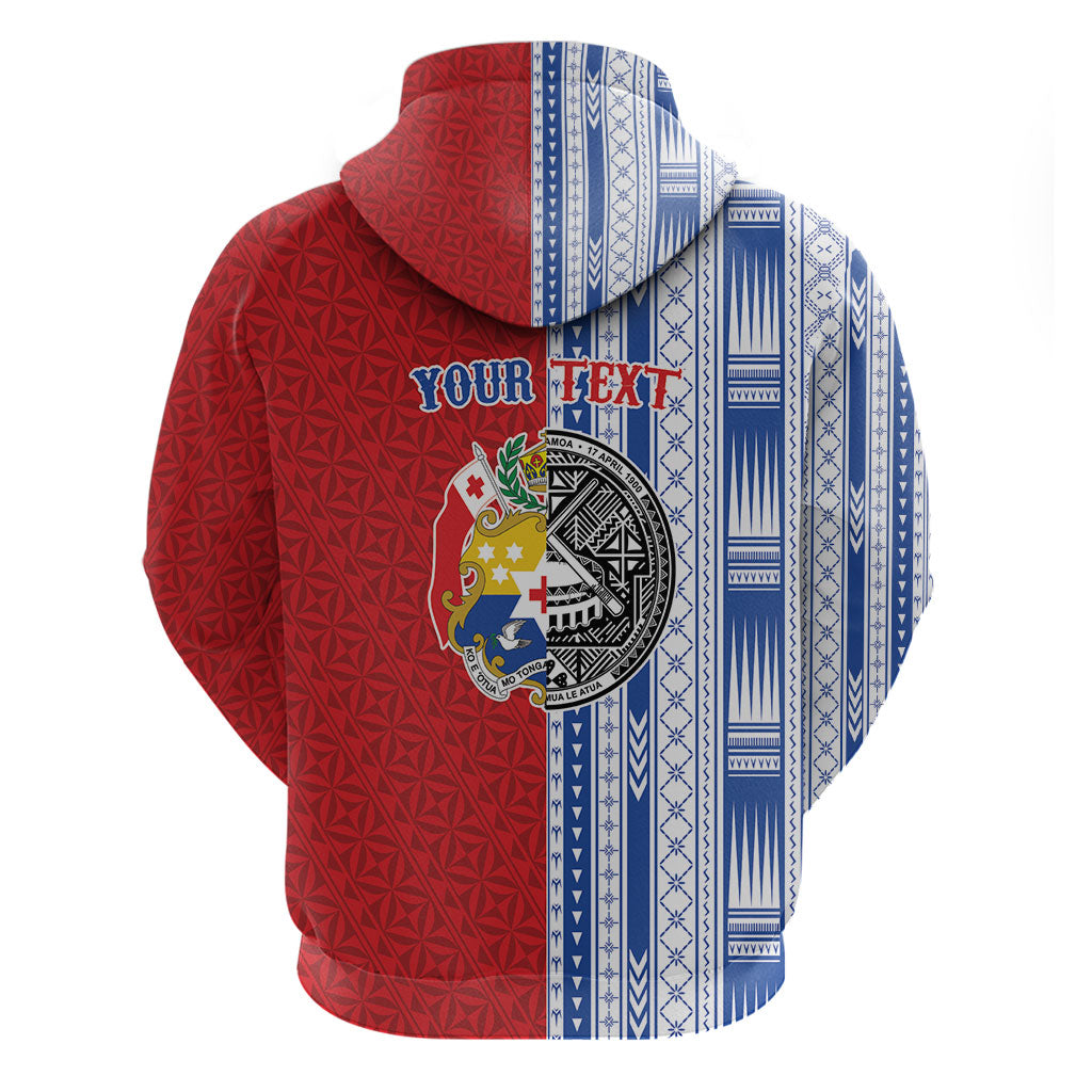 TokoUso American Samoa Tonga Personalised Zip Hoodie Pacific Brotherhood Tribal Pattern LT9 - Polynesian Pride