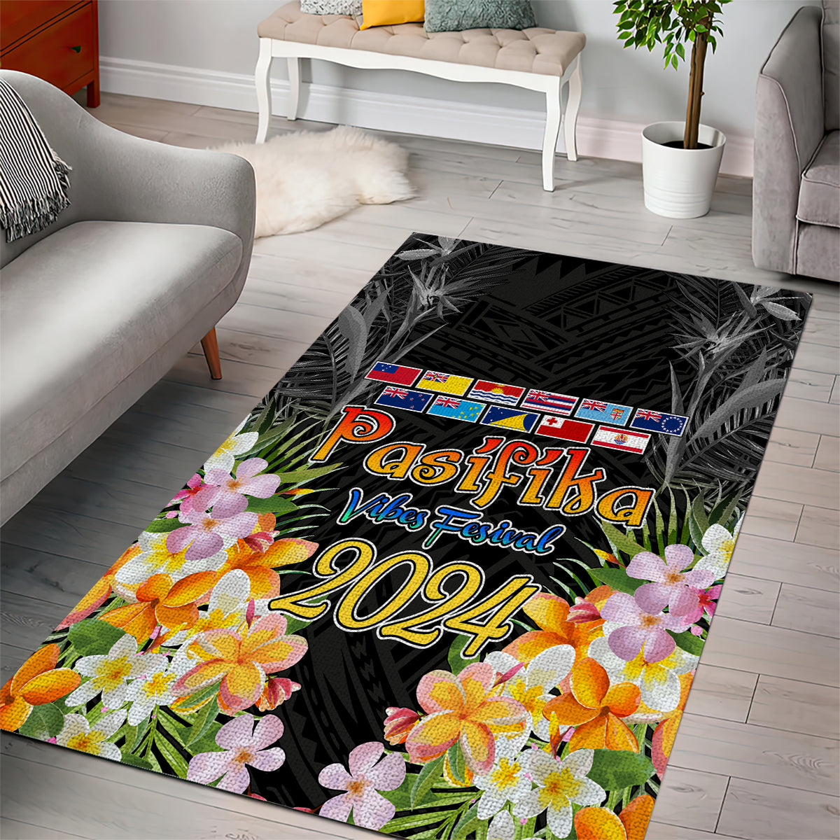 Pasifika Vibes Festival 2024 Auckland Area Rug
