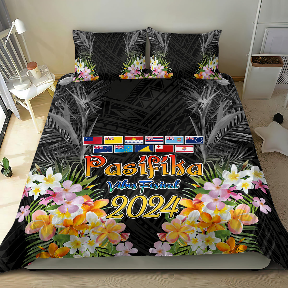 Pasifika Vibes Festival 2024 Auckland Bedding Set