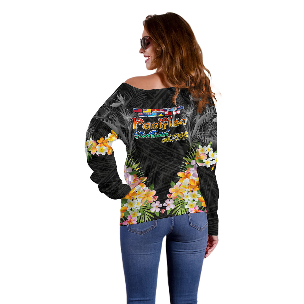 Pasifika Vibes Festival 2024 Auckland Off Shoulder Sweater LT9 - Polynesian Pride