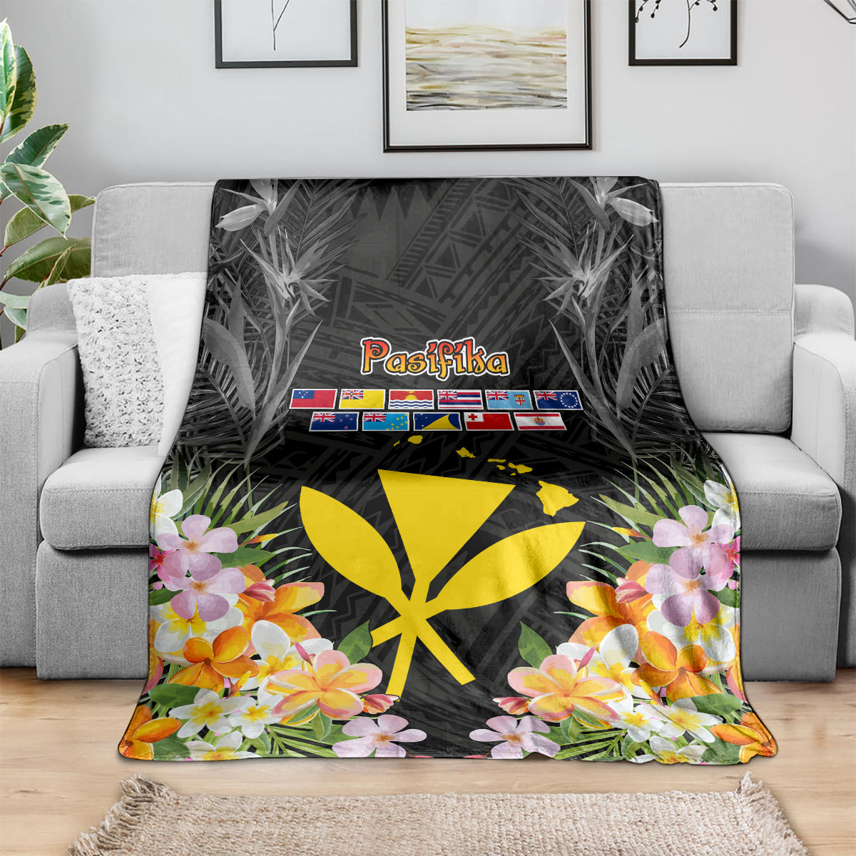 Pasifika Vibes Festival 2024 Blanket Kanaka Maoli With Hawaiian Islands