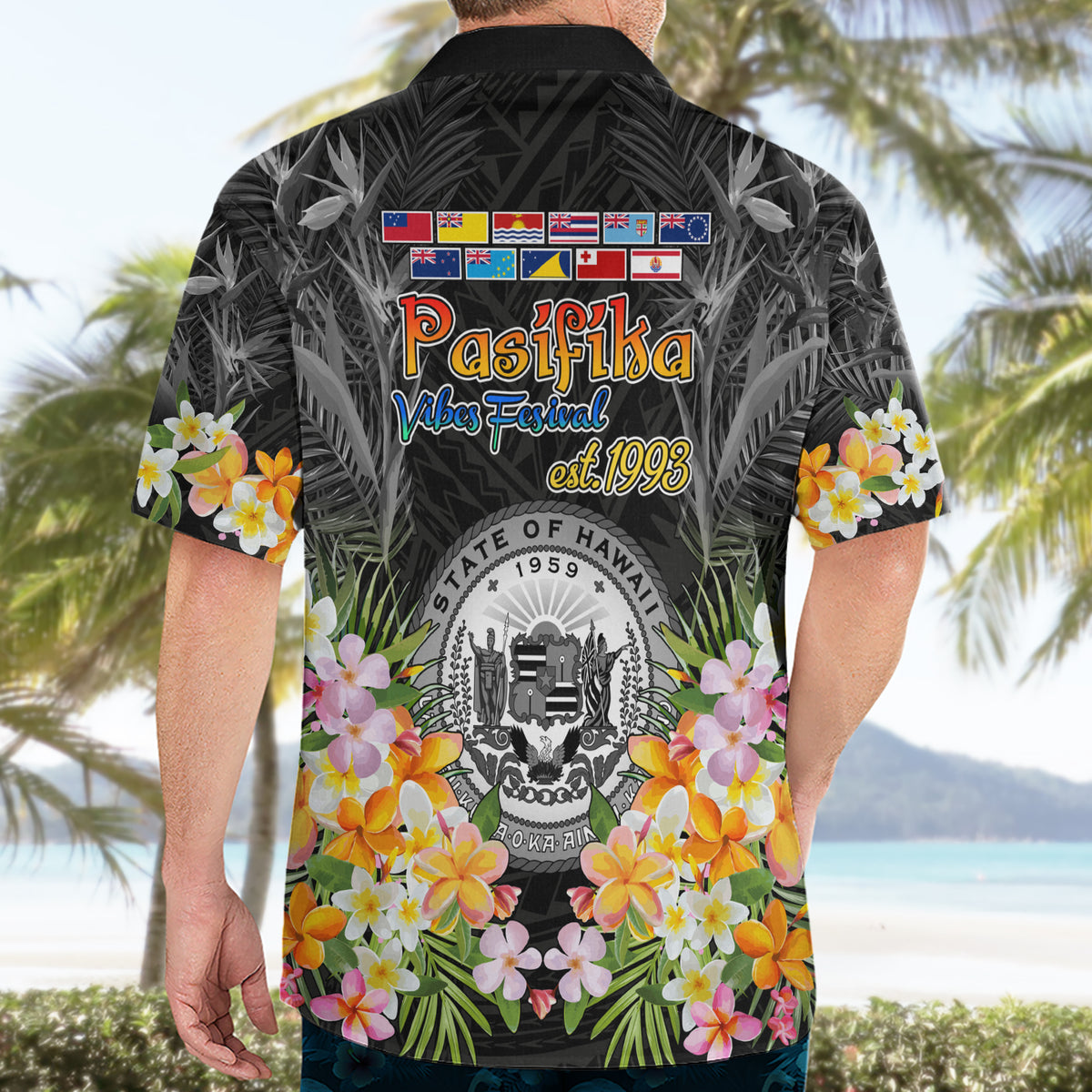 Pasifika Vibes Festival 2024 Hawaiian Shirt Kanaka Maoli With Hawaiian Islands LT9 - Polynesian Pride