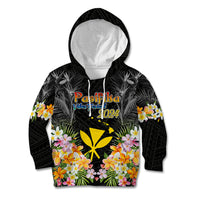 Pasifika Vibes Festival 2024 Kid Hoodie Kanaka Maoli With Hawaiian Islands LT9 Hoodie Black - Polynesian Pride