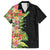 Hawaii Tropical Flowers Tribal Pattern Hawaiian Shirt No1 LT9 Black - Polynesian Pride