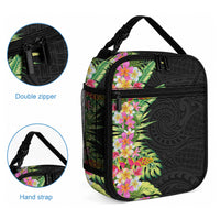 Hawaii Tropical Flowers Tribal Pattern Lunch Bag No1 LT9 - Polynesian Pride