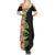 Hawaii Tropical Flowers Tribal Pattern Summer Maxi Dress No1 LT9 - Polynesian Pride