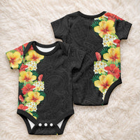 Hawaii Tropical Flowers Tribal Pattern Baby Onesie No2 LT9 - Polynesian Pride