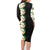 Hawaii Tropical Flowers Tribal Pattern Family Matching Long Sleeve Bodycon Dress and Hawaiian Shirt No3 LT9 - Polynesian Pride