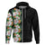 Hawaii Tropical Flowers Tribal Pattern Hoodie No3 LT9 Zip Hoodie Black - Polynesian Pride