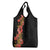 Hawaii Tropical Flowers Tribal Pattern Grocery Bag No4