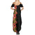 Hawaii Tropical Flowers Tribal Pattern Summer Maxi Dress No4 LT9 - Polynesian Pride