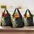 Hawaii Tropical Flowers Tribal Pattern Grocery Bag No5