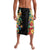 Hawaii Tropical Flowers Tribal Pattern Lavalava No5 LT9 Black - Polynesian Pride