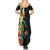 Hawaii Tropical Flowers Tribal Pattern Summer Maxi Dress No5 LT9 - Polynesian Pride