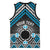 Personalised Aotearoa Niho Taniwha Motif Basketball Jersey Blue Style - Polynesian Pride