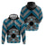 Personalised Aotearoa Niho Taniwha Motif Hoodie Blue Style