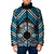 Personalised Aotearoa Niho Taniwha Motif Padded Jacket Blue Style - Polynesian Pride