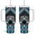 Personalised Aotearoa Niho Taniwha Motif Tumbler With Handle Blue Style