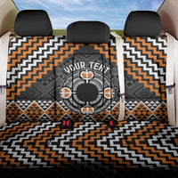 Personalised Aotearoa Niho Taniwha Motif Back Car Seat Cover Gold Style