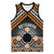 Personalised Aotearoa Niho Taniwha Motif Basketball Jersey Gold Style - Polynesian Pride