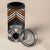 Personalised Aotearoa Niho Taniwha Motif 4 in 1 Can Cooler Tumbler Gold Style