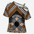 Personalised Aotearoa Niho Taniwha Motif Cross Shoulder Shirt Gold Style - Polynesian Pride